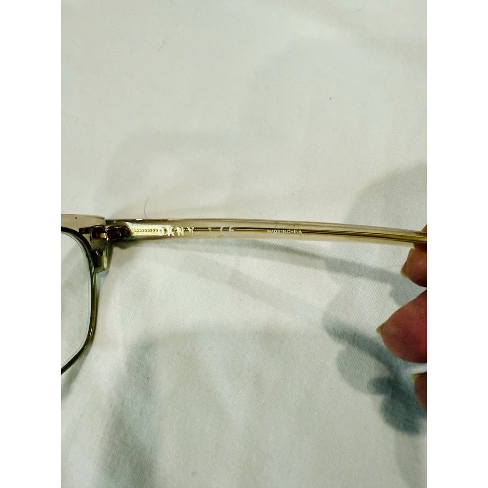 Dkny Eyeglasses Frame DY 5655-3709 Women's Light Gold Half Rim Square 53-15-140‎